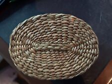 Vintage Basket with Lid and Handle--Oval (hard to find size) picture