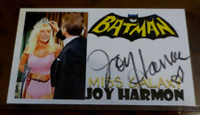 Joy Harmon actress signed autographed 3x5 index sexy blonde bombshell Batman TV picture