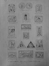1894 UI APPROPRIATE POST STAMPS DIFFERENT SOCIAL CATEGORIES 1 ANTIQUE NEWSPAPER picture