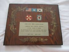 UNC / CFC & USFK / EUSA Named Wall Plaque / United Nations Korea 8th Army  picture