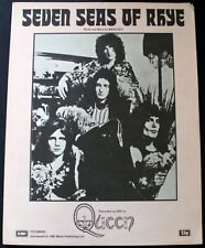 Queen Sheet Music Freddie Mercury Original Vintage EMI Seven Sea Of Rhye 1974 picture