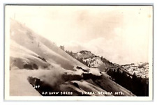 RPPC-SOUTHERN PACIFIC RAILROAD SNOW SHEDS-SIERRA NEVADA MOUNTAINS-CA-CALIFORNIA picture