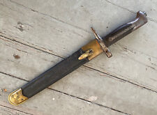ORIGINAL M1871 ITALIAN SHORTENED BAYONET AND SCABBARD MADE BY TORINO picture