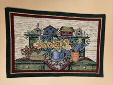 Vintage Set of 2 Windham Weavers Tapestry “Garden” Placemats 19