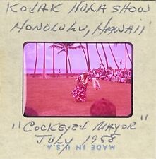 Vintage 35mm slide 1958 Kodak Hula Show Hawaii Kodak Ektachrome Slide picture