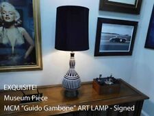 MCM GUIDO GAMBONE SIGNED LAMP   FROM PRIVATE 20th CENTURY MUSEUM COLLECTION picture