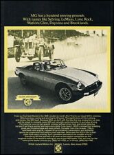 1975 MG Golden Anniversary MGB Original Advertisement Print Art Car Ad K113 picture