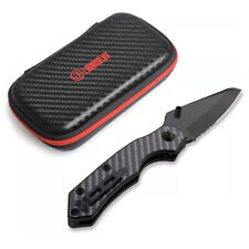 Folding Knife Pocket Tactical Blade Steel Spring Fiber Handle Outdoor Knives picture