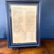 Fine United States US CONSTITUTION Document Matted & Framed Patriotic Wall Art   picture