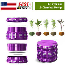 2.5'' Spice Herb Tobacco Grinder for Smoking 4 Piece Crusher Aluminum Grinder picture
