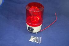 1pc  Bulb Revolving Warning light Φ80mm 90-130RPM RED 12V DC  IP45 With Buzzer picture