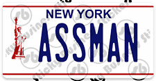 Seinfeld Sticker Kramer Assman New York License Plate 4 inch Laptop Bottle picture
