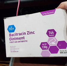 Box of 144 BACITRACIN  ZINC OINTMENT first aid antibiotic 0.9g packets picture