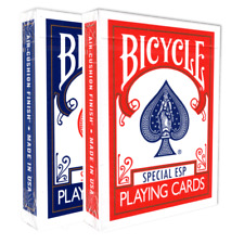 SPECIAL ESP Deck + 15 Magic Tricks  / Mentalism / Bicycle Red or Blue picture