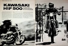 1975 Kawasaki H1F 500 - 8-Page Vintage Motorcycle Road Test Article picture