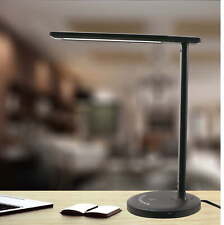 Modern Dimmable LED Desk Lamp with USB Charging Port, Matte Black Finish US picture