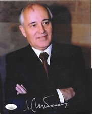 Russian President Mikhail Gorbachev 8x10 Photo USSR Historical Autograph JSA COA picture