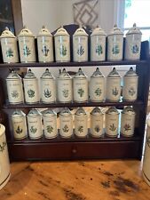 Vintage Lenox Spice Garden Rack with 24 Fine Porcelain Spice Jars 1992 picture