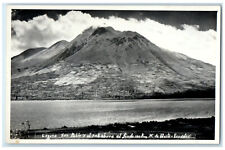 Quito Ecuador RPPC Photo Postcard Laguna San Pablo and the Imbabura c1920's picture