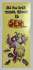 Vintage 1970's Funny Risque Naughty Adult Humor Greeting Card  Chicago ILL USA picture