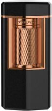 Xikar Meridian Triple Soft Flame Cigar Lighter, Powerful, Black Rose Gold picture