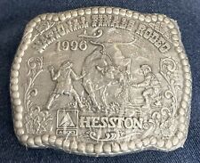 National Finals Rodeo 1996 Commemorative Belt Buckle New NOS Hesston picture