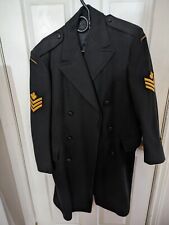 1969 Men's Service Dress Canadian Military Overcoat Greatcoat Sergeant picture