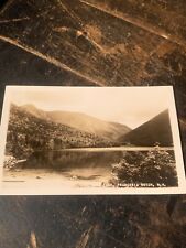 Echo LAKE,FRANCONIA NOTCH,WHITE MOUNTAINS, N.H. REAL PHOTO POSTMARKED 1929 picture