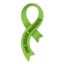Lyme Disease Awareness Curvy Ribbon Magnet picture