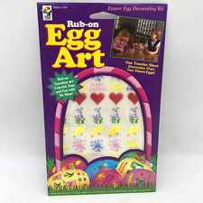 Vintage Color Clings Rub-on Egg Art Transfers Easter Egg Decorating Kit, 1995 picture