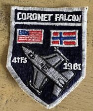 Coronet Falcon 4th Tactical Fighter Squadron 1981 Patch picture