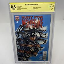Hunt for Wolverine #1 CBCS 8.5 Steve McNiven Marvel Charles Soule Signature SS picture