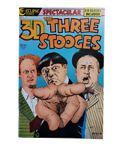 THE THREE STOOGES 3D, #1, 1986  WITH 3-D GLASSES VF/NM RAW BOOK picture