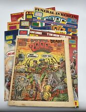 Lot of 10 Vintage 2000AD AND TORNADO / JUDGE DREDD Comics 1987 picture
