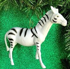 African Plains Zebra Custom Christmas Tree Ornament ONE OF A KIND picture