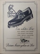 Low Shoes 1946 Print Advertising Du Magazine Swiss German Factory tear sheet picture