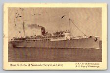 c1940 SS City of Birmingham Chattanooga Ocean Steamship Co Savannah Line P135A picture