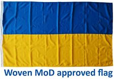 Ukraine sewn MoD approved flag woven fabric Ukrainian rope toggled marine grade picture