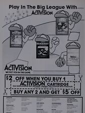 Activision Vintage 1983 Wiconsin Regional Original Print Ad 8.5 x 11