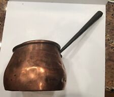 Rare Revolutionary War Era Copper Cook Pot W/ Iron Handle  picture