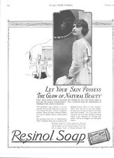1921  Resinol Soap Antique Print Ad Beautiful Woman Flapper Girl picture