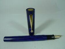 Unused Sheaffer No NoNsense Fountain Pen Dual shade Blue body Flat TOP USA picture