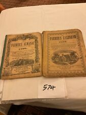 574 FARMERS ALMANAC PR 1852 & 1860 JOHN CUSHING PUBLISHER BALTIMORE AWESOME INFO picture