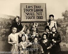 1913 Lips that Touch Liquor Prohibition Temperance photo Women's Lib Vintage  picture