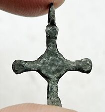 RARE Authentic Medieval Crusader Bronze Cross Artifact Circa 1095-1492 AD _ B picture