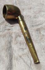 Vintage MCM Bar Cart Decor Brass Cork Screw Bottle Opener - Pipe- Made In Italy picture