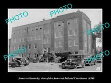 OLD 6 X 4 HISTORIC PHOTO OF SOMERSET KENTUCKY THE COURT HOUSE & JAIL c1940 picture