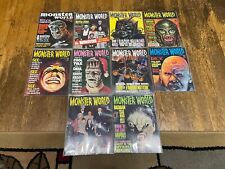 Monster World Collector's Edition 1 - 10 COMPLETE Set RARE Horror Magazines 1964 picture