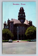 Decatur TX-Texas, Wise County Court House, Vintage Souvenir Postcard picture