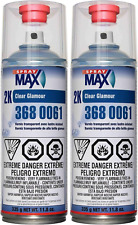 USC Spray Max 2k High Gloss Clearcoat Aerosol 2 PACK Bottle 2Component Clearcoat picture